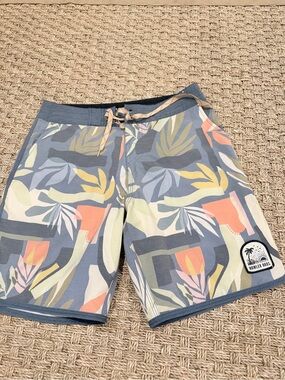 Howler Brothers Multicolor Tropical Print Athletic Shorts